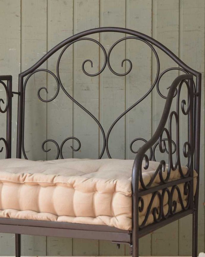 コントワール・ド・ファミーユのアイアンの1人掛けソファ(cff-1040