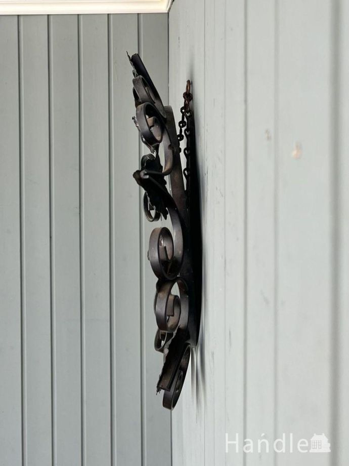 リー アンティーク 木製 ミラー ダークグレー リー アンティーク 木製