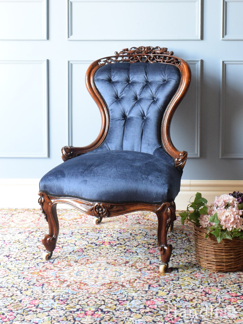 アンティーク クラブ ソファ（1P）(e-89)｜アンティークチェア・椅子