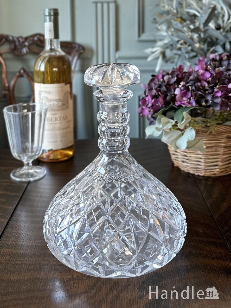 イギリスで見つけたゴージャスで美しいアンティーク ガラスのデカンタ