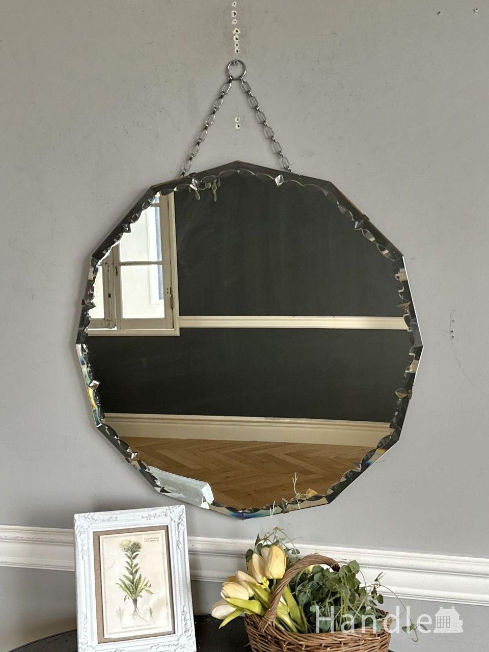 フランスから届いた華やかな三面鏡、アンティークのスタンドミラー(m