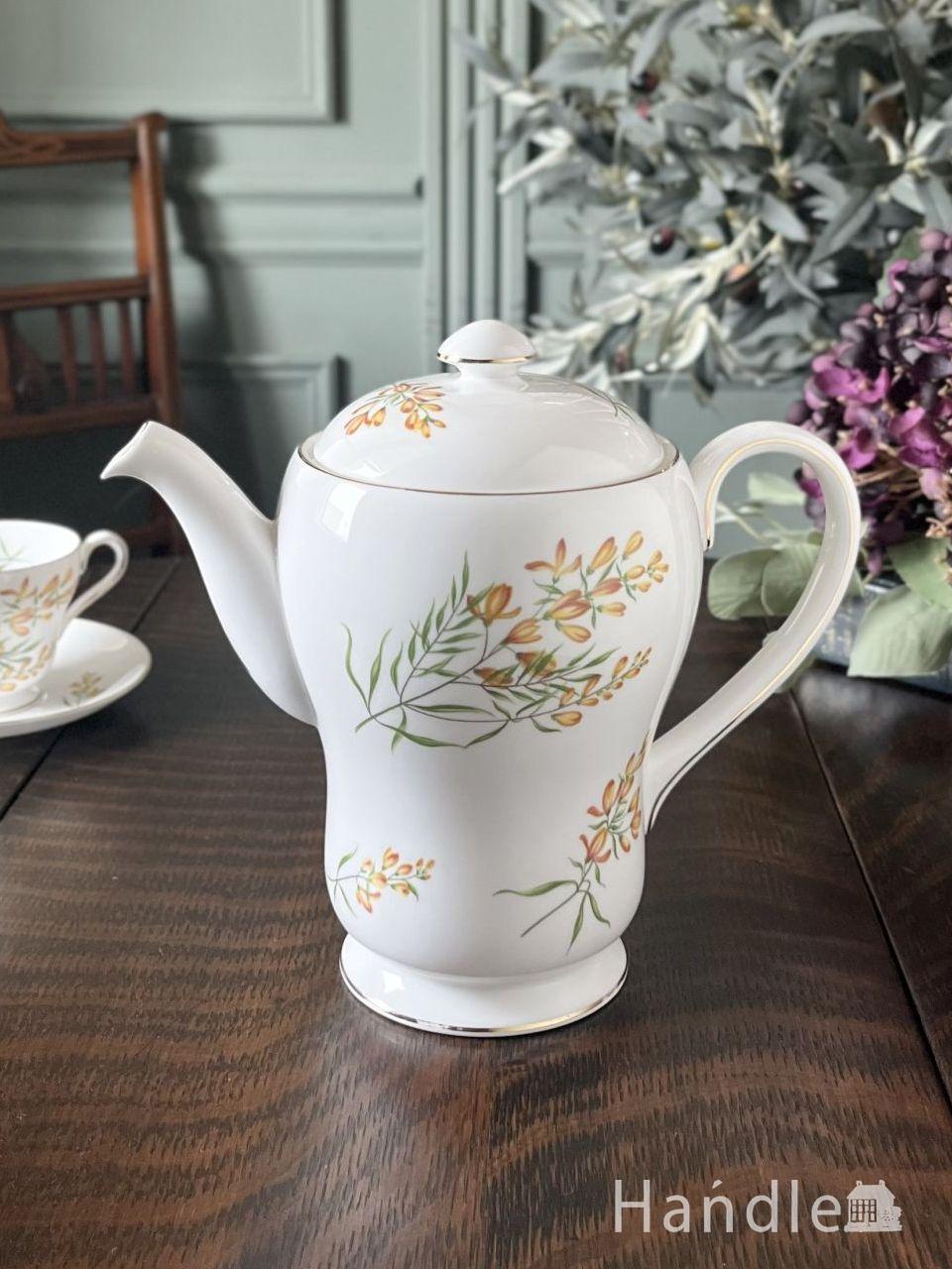 アンティークシルバーのティーケトル、イギリスから届いたアンティーク