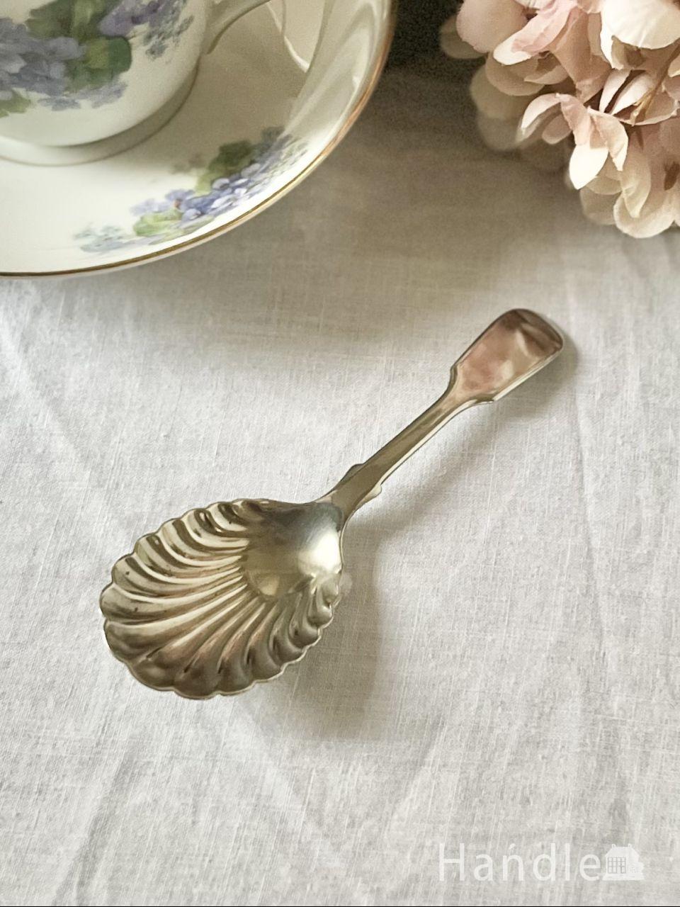 シェフィールドの美しいティースプーン、英国アンティークの銀の