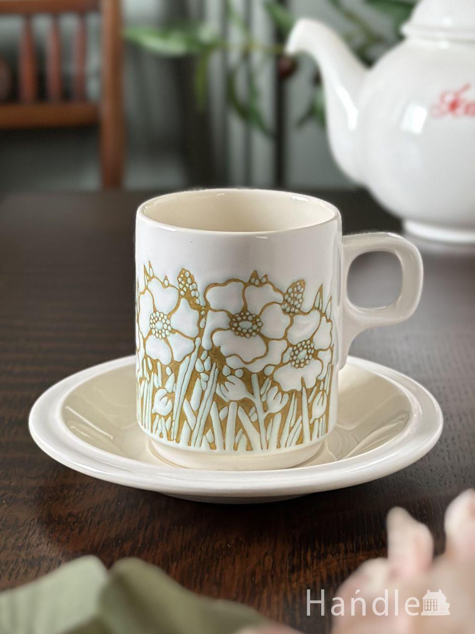 ロイヤルコペンハーゲンのカップ＆ソーサー、ブルーフルーテッドハーフ