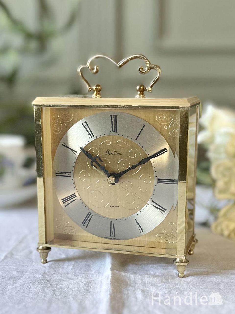 真鍮のアンティーク雑貨、英国から届いた持ち手付きアンティークバケツ