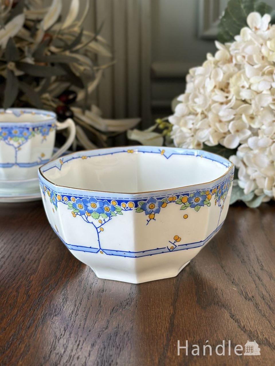 ロイヤルドルトンのシュガーボウル、アールデコスタイルのアンティーク