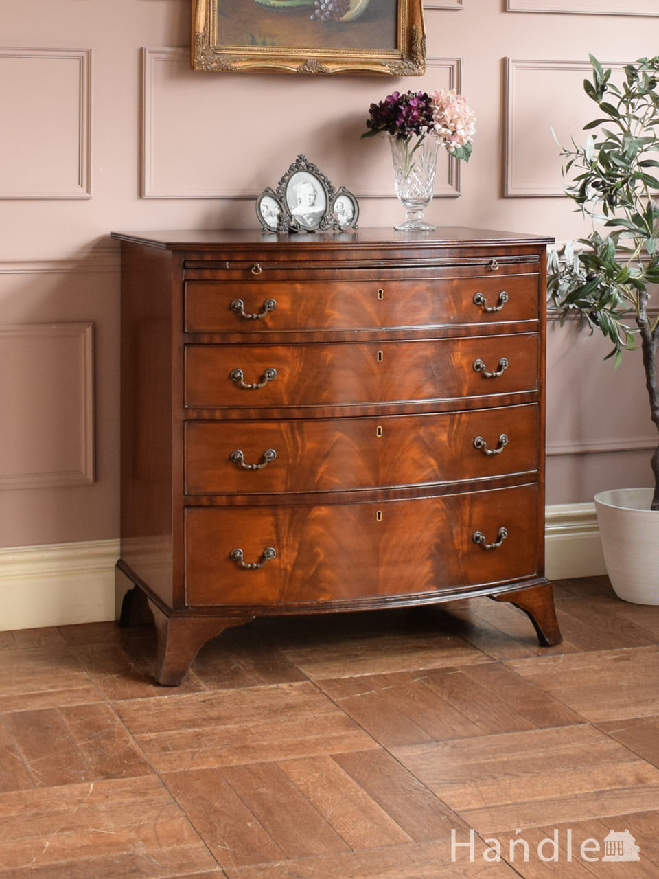 アンティークの素敵なフレンチインテリア、小さな3段チェスト(j-1233