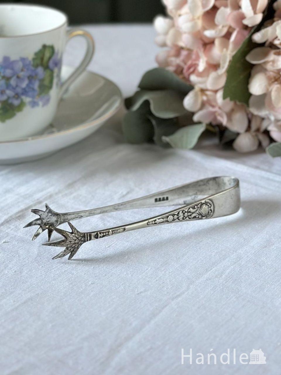 マザーオブパール(白蝶貝) のカトラリー、アンティークシルバー