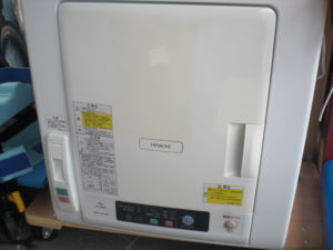 中古】日立 DE-N60WV形 除湿形電気衣類乾燥機 6.0kg 2017年製