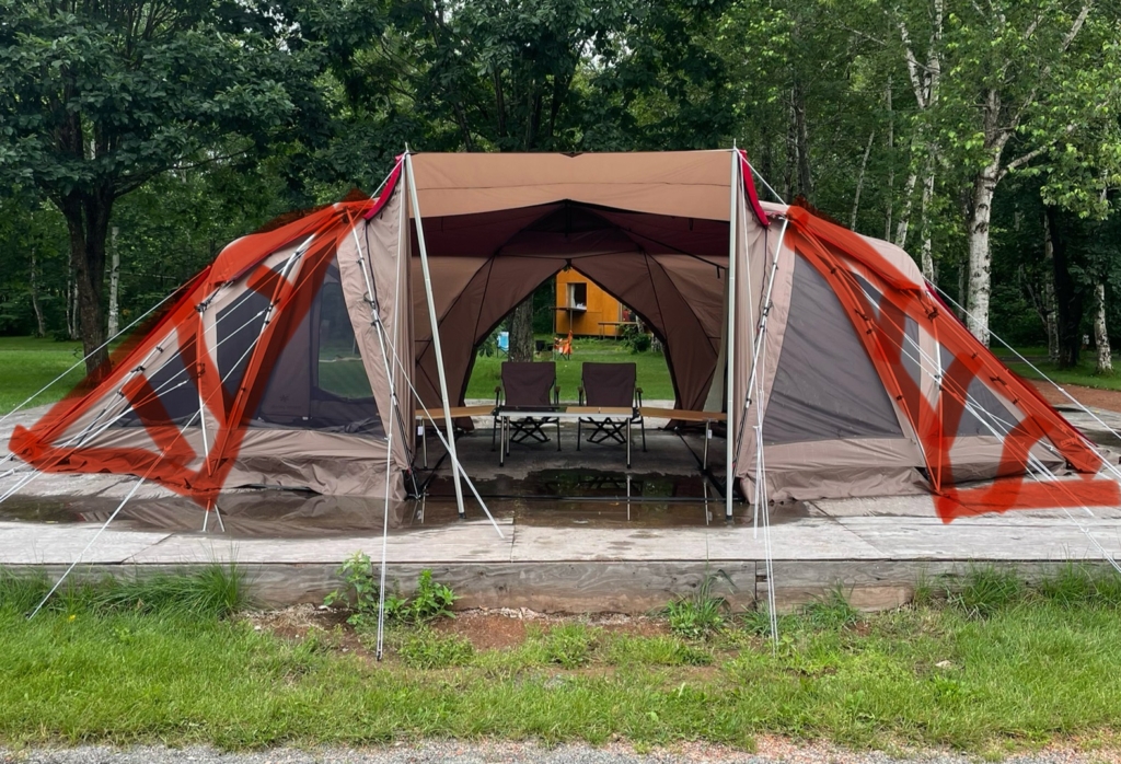 スノーピークのフービ。2人ならデメリットは無い。むしろ最高。 | 外