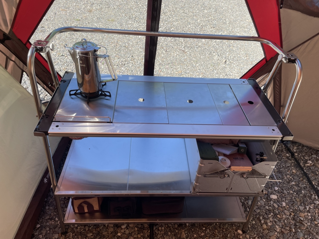 レビュー】スノーピーク「ステンレスキッチンテーブル」は重いけど最強