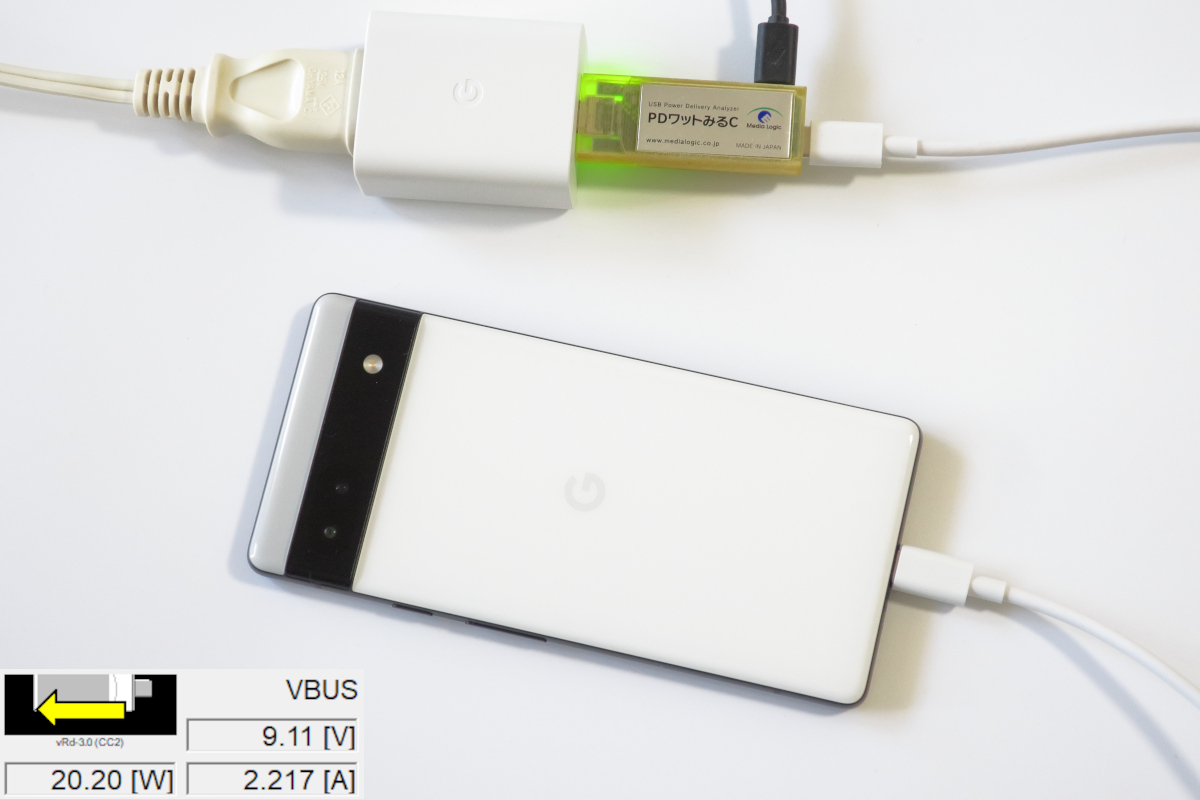 Pixel 6a 充電仕様調査 | HanpenBlog