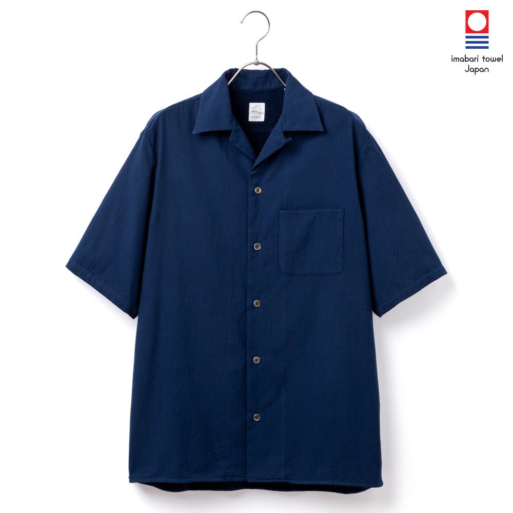 今治タオル・プレミアムパイル】 メンズ カジュアルシャツ 長袖