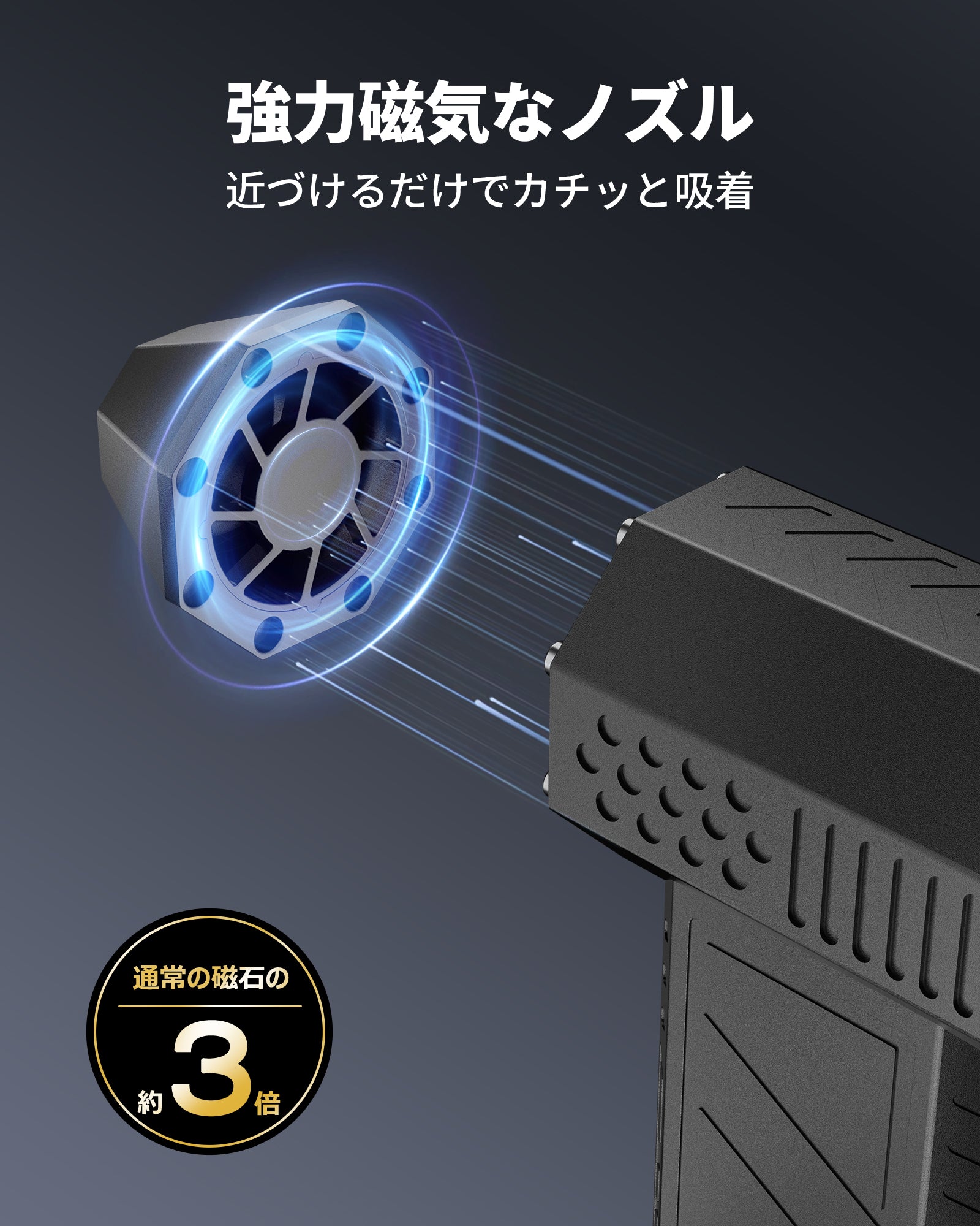 KOJIHOMU エアダスター 電動エアダスター ブロワー 洗車 4段階風量調整