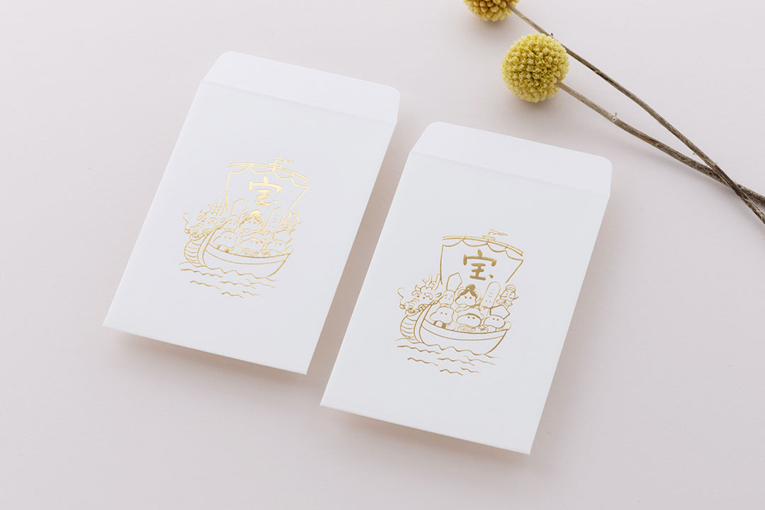 箔押しぽち袋「宝船と七福神」