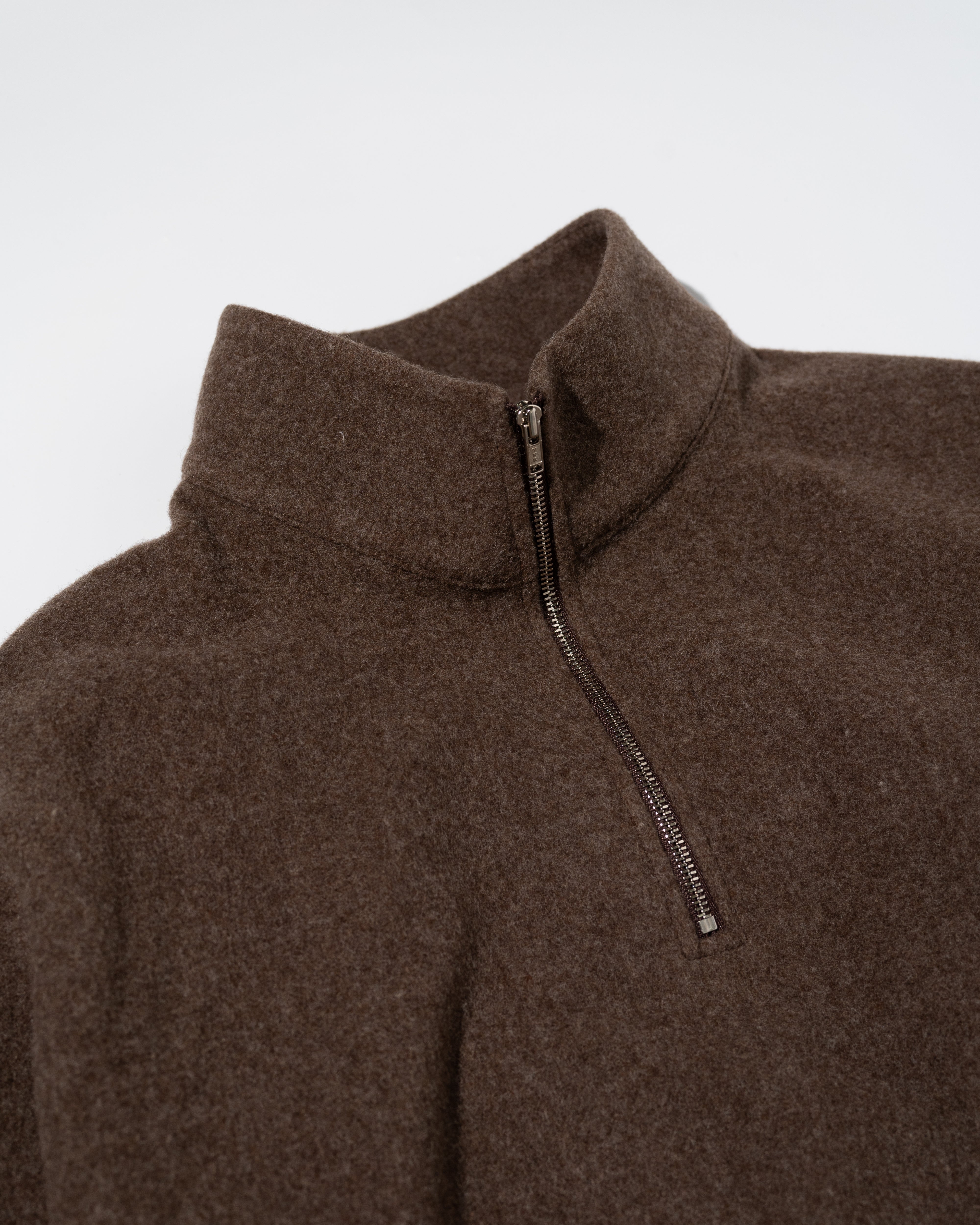 FUJI (フジ) BRUSHED WOOL PULLOVER BROWN | HAKU 公式通販