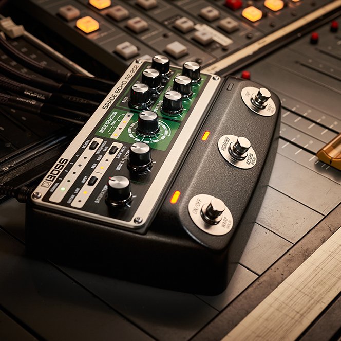 BOSS『RE-202 Space Echo』デジタル・モデリング・テープ・エコー