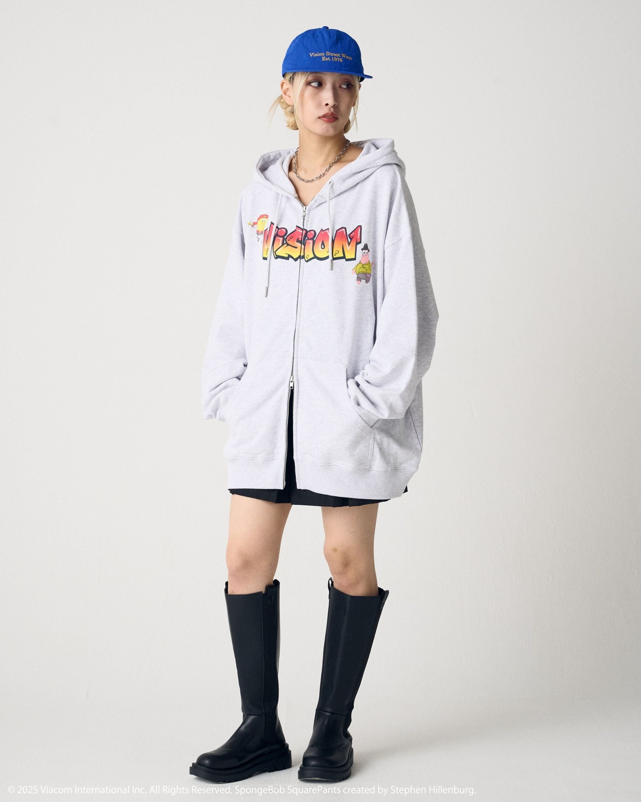 VISION STREET WEAR×スポンジ・ボブ】 Logo ZIP PK / ストリート