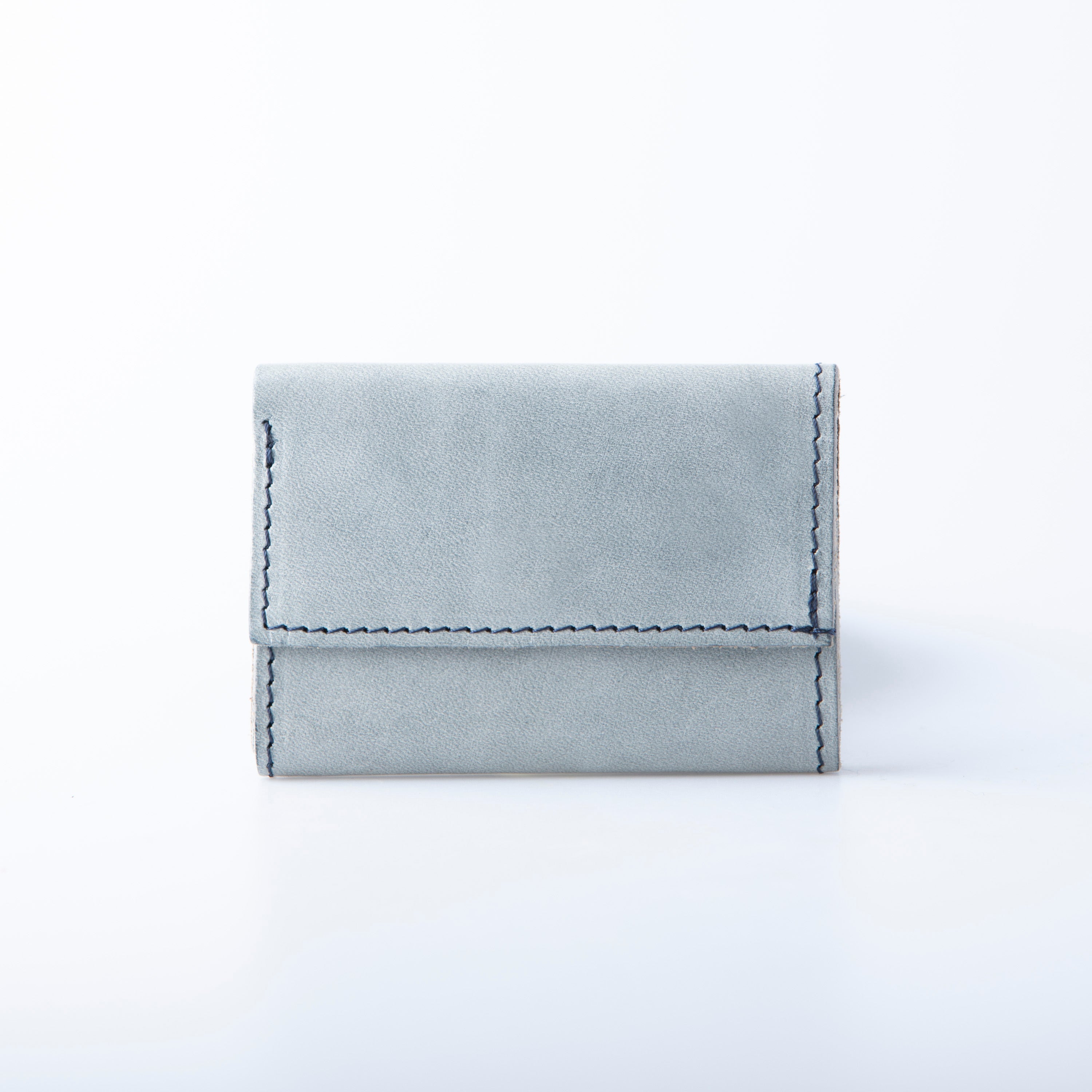 三つ折り財布 ホワイトワックス レザー JAPAN FACTORY – Hallelujah