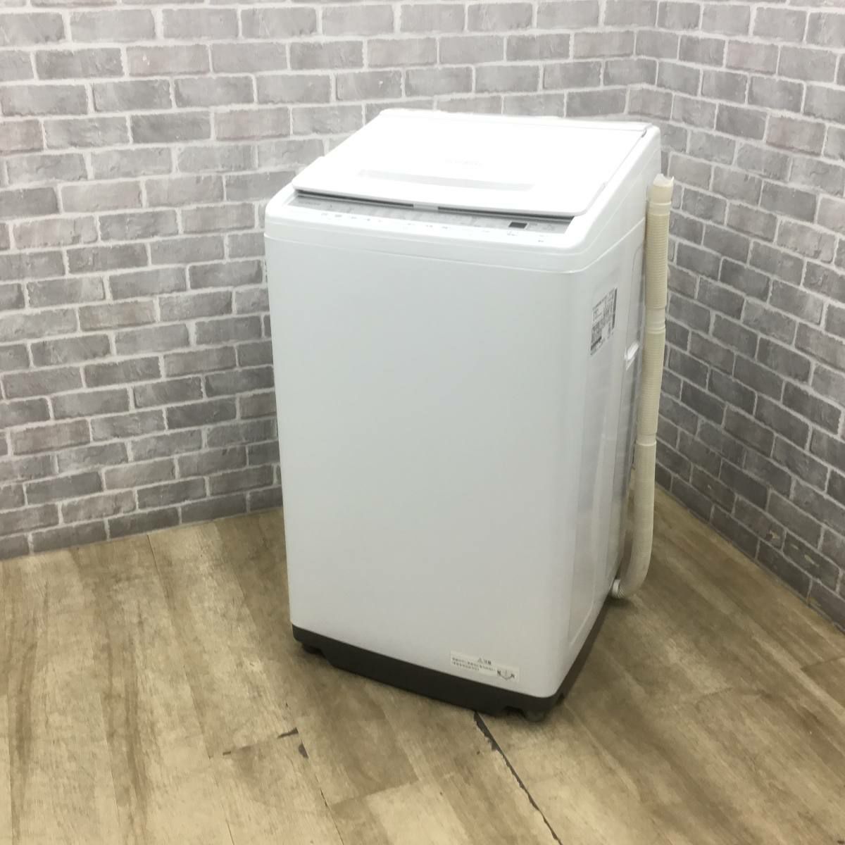 日立 ビートウォッシュ 洗濯機 7.0kg 縦型 ホワイト BW-V70F(W) 2021年