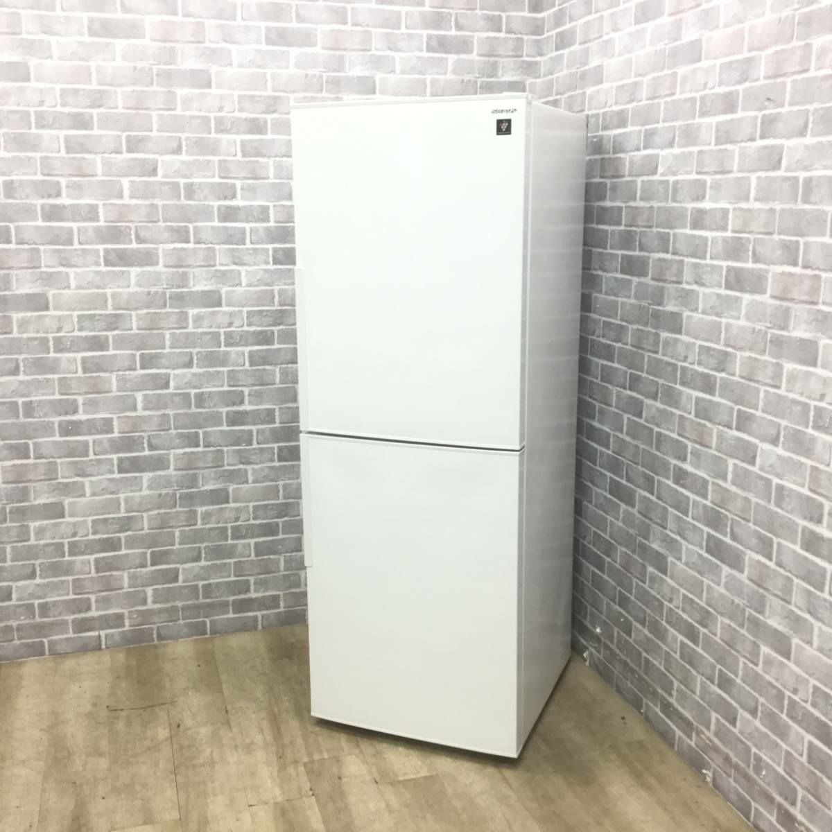 シャープ 冷蔵庫 2ドア 280L 右開き ホワイト SJ-PD28G-W 2021年製