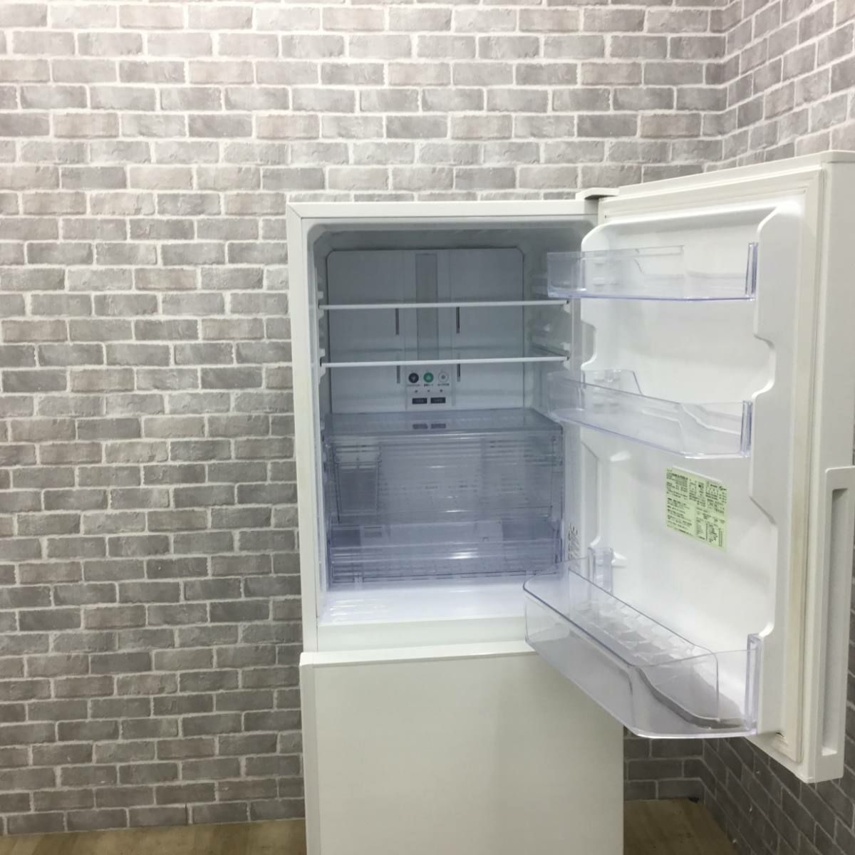 シャープ 冷蔵庫 2ドア 280L 右開き ホワイト SJ-PD28G-W 2021年製