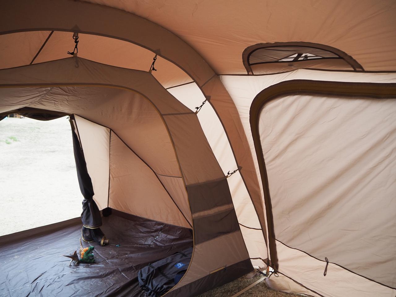 ビジョンピークス大型テント『クアトロアーチ2ルームテント＋RF』 実際