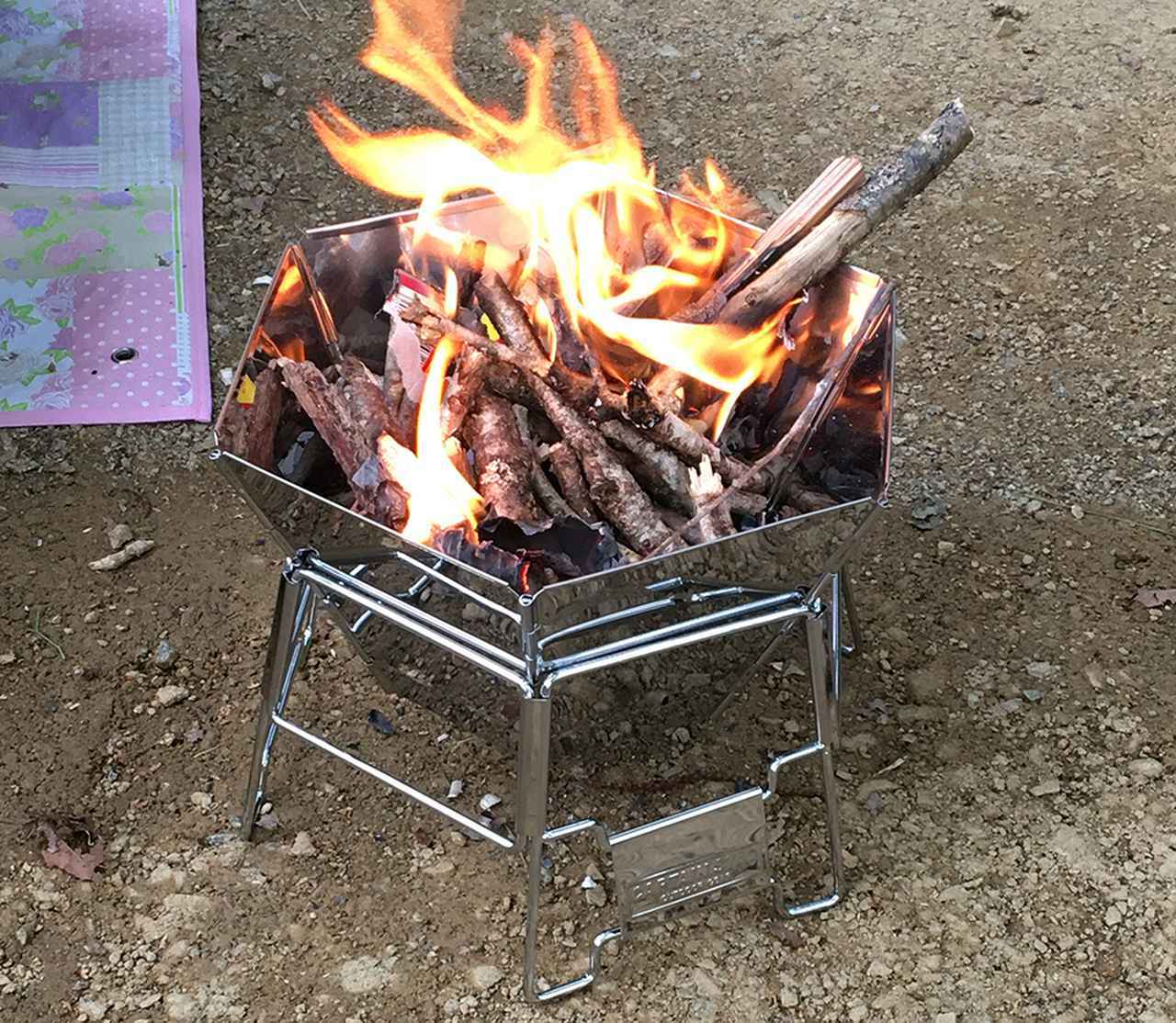 レビュー】キャプテンスタッグの焚き火台「ヘキサステンレスファイア