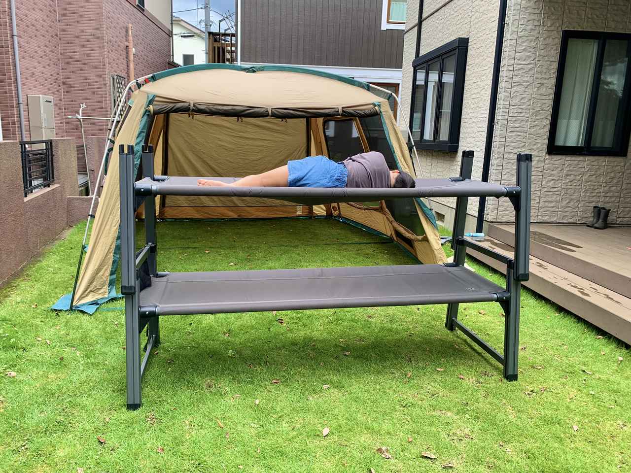 キャンプで「2段ベッド」って最高やん。クオルツ『バンクベッド2』体験