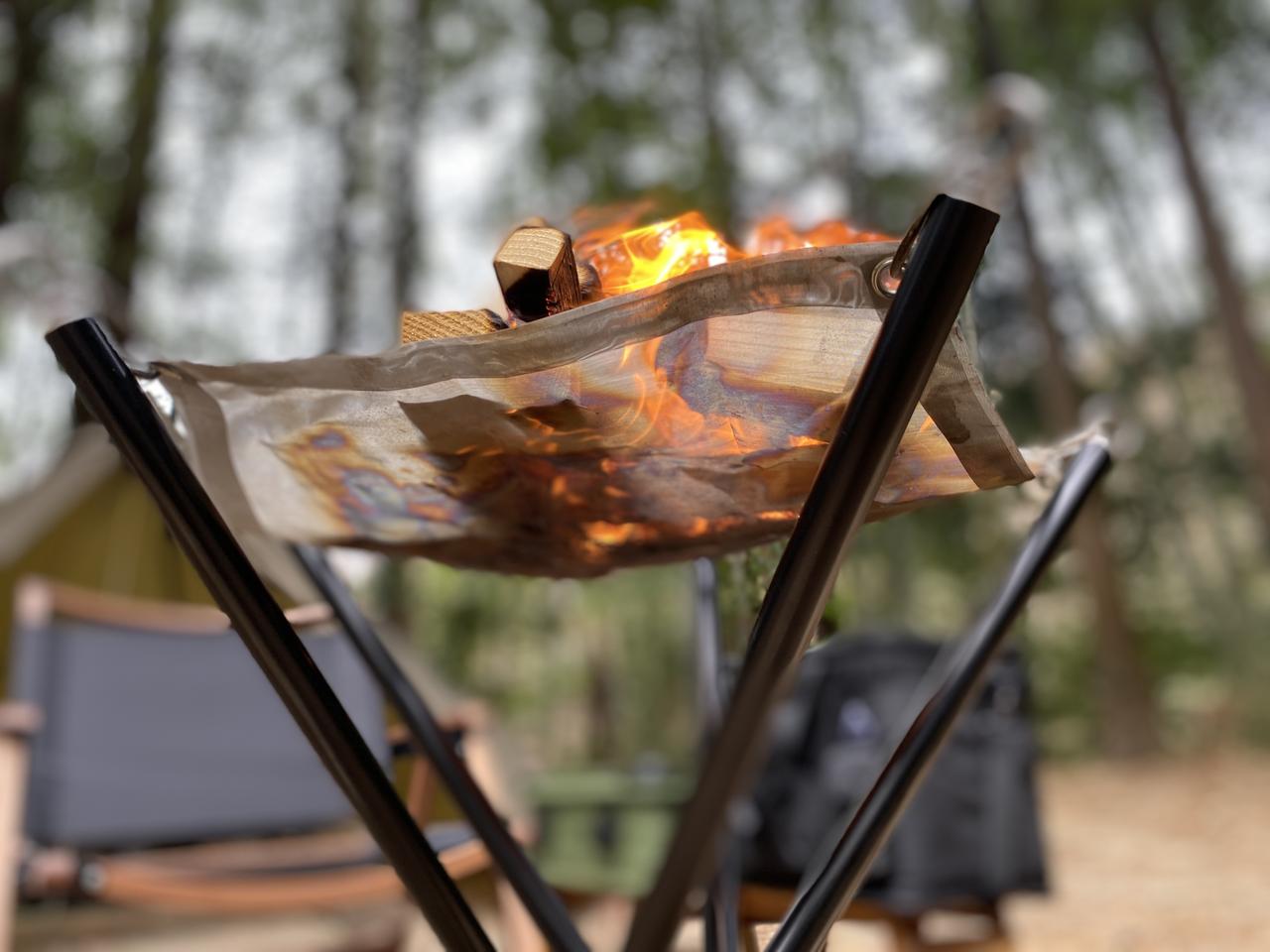 地上50cmの高さが魅力！muraco焚き火台『STAR TORCH FIFTY』の凄さを