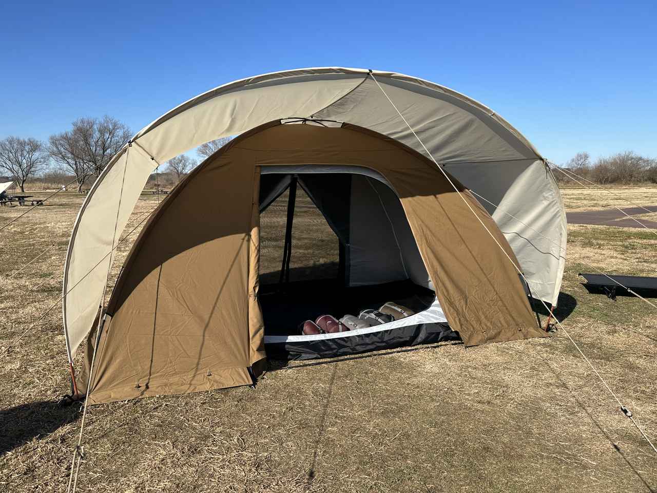 ワークマン】3WAYで使える5人用新作テント『サークルドームテンプ』要