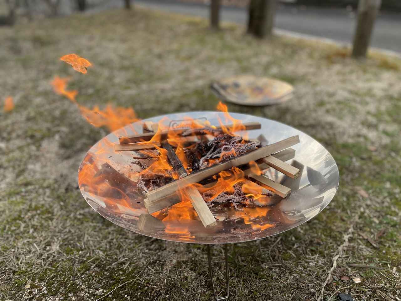 コールマン焚き火台『ファイアーディスク』レビュー！ 設置も片付けも