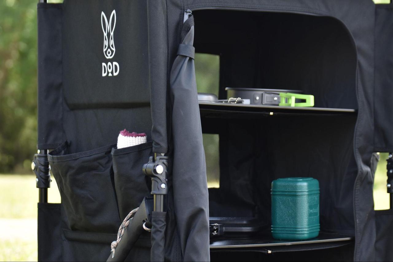 DODの調理台＆収納棚「マルチキッチンテーブル」でキャンプの料理が