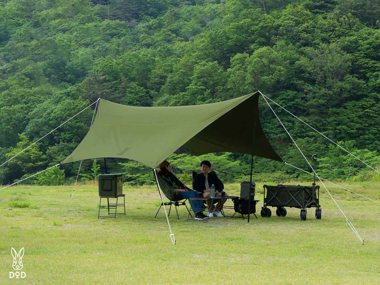 いつかのタープ」TC素材で新登場！】 DODの大人気商品に新色ブルー