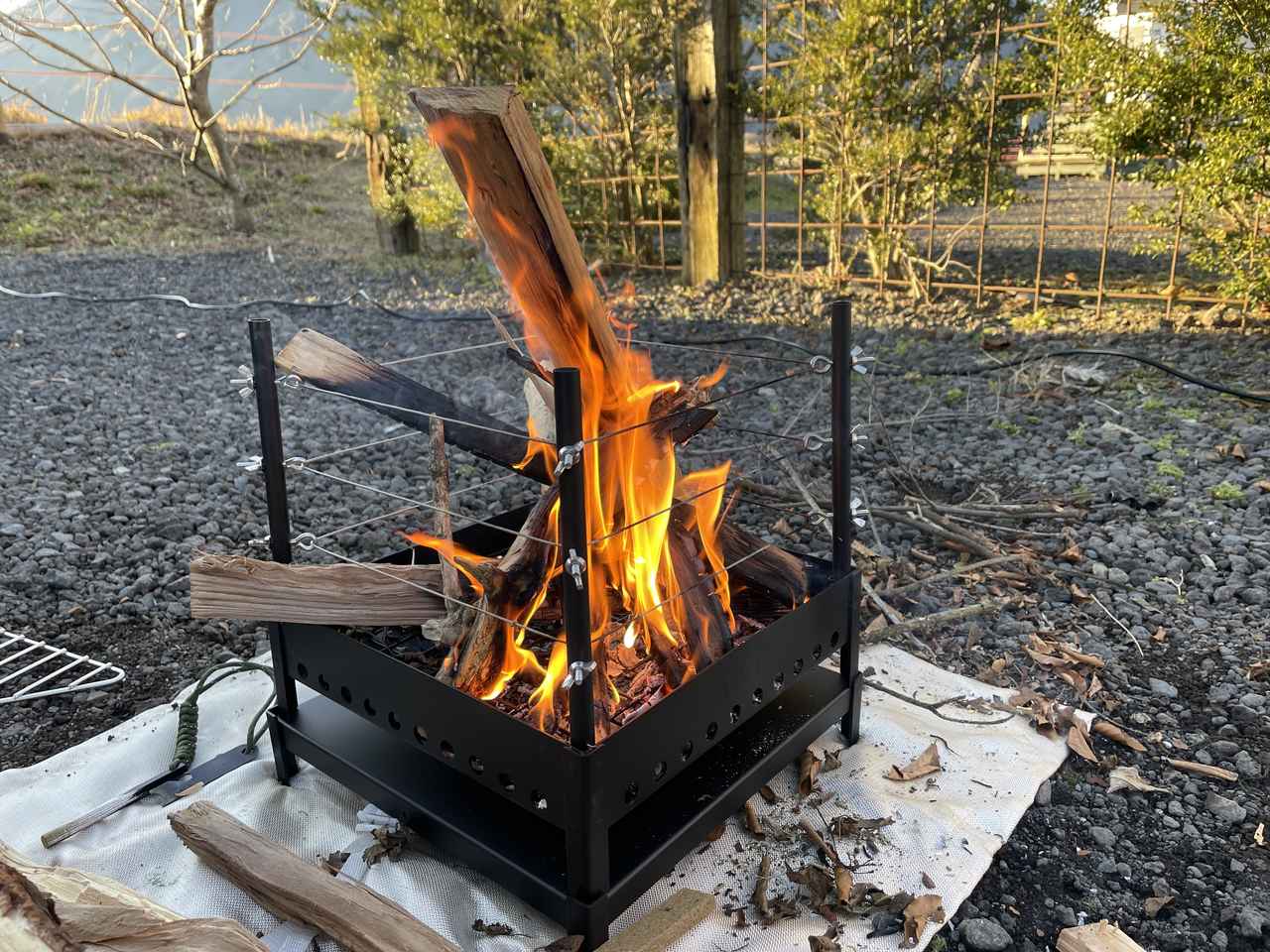 DOD「リングヲモヤセ」超ユニーク焚き火台を徹底レビュー☆使ってみて