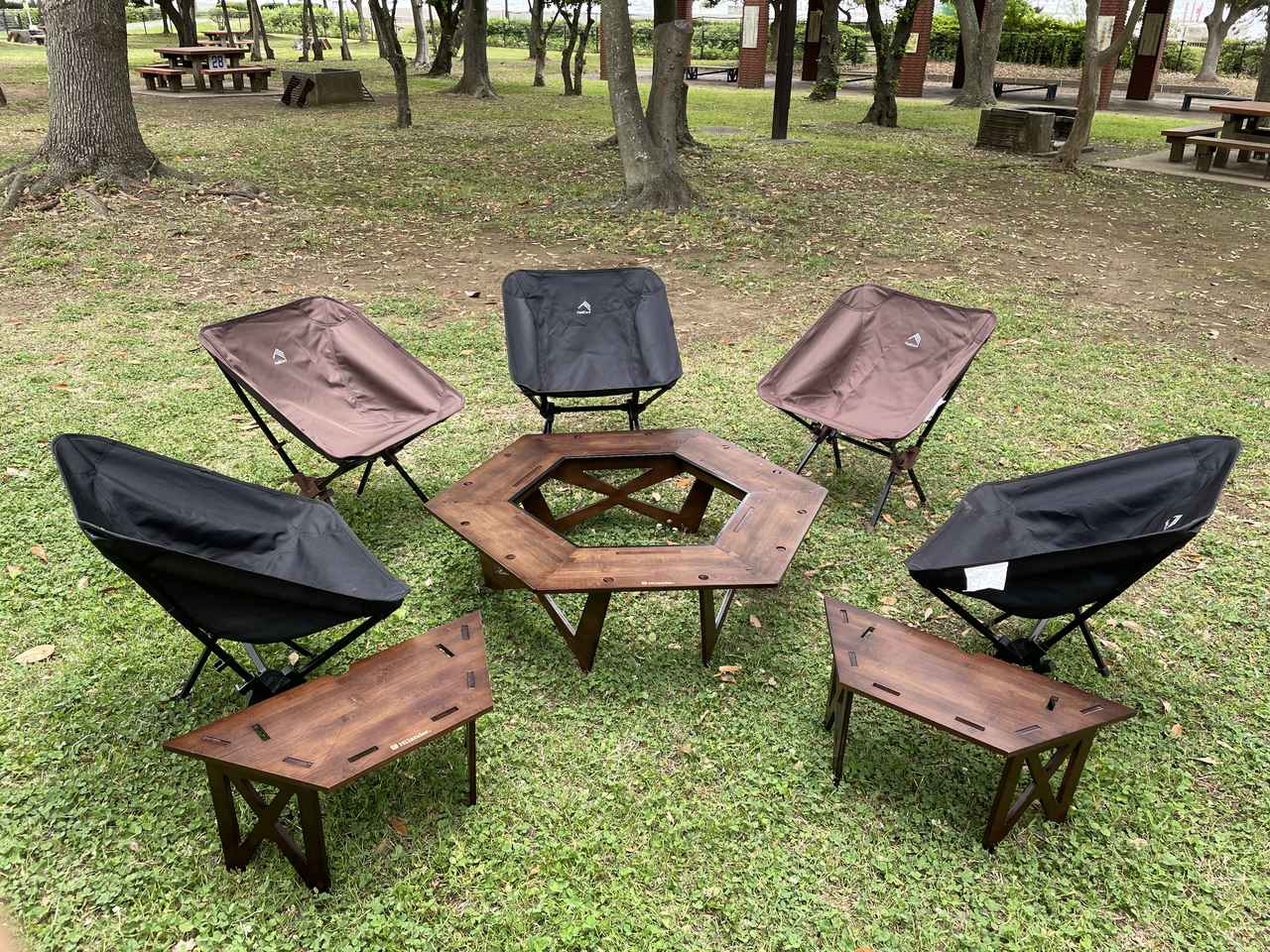 ハイランダー】2023新作☆アレンジ自在な新作ヘキサテーブル「DAN＆RAN