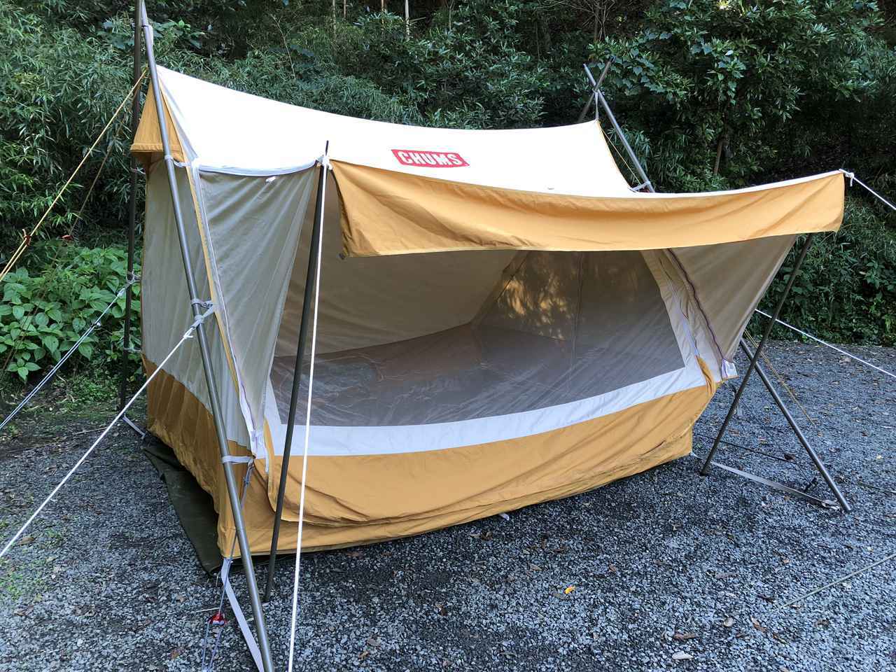チャムス】「エーフレームテントT/C 4」レビュー おしゃれでかわいい