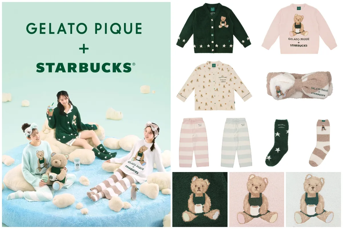 ジェラピケ×スタバ】癒しのピケベア柄が可愛すぎる〜♡コラボ限定