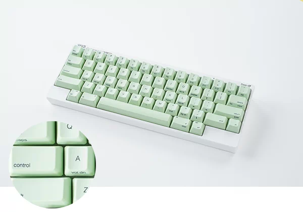 HHKBカラーキートッププロジェクト」第二弾「山葵（わさび）」のキー