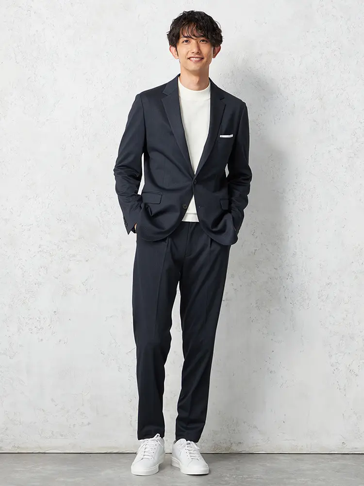 TOKYO RUN】 プリントニットセットアップ パンツ ワンタック