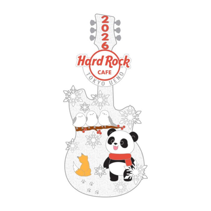 上野店限定 : WINTER PANDA GUITAR PIN | Hard Rock Cafe Japan