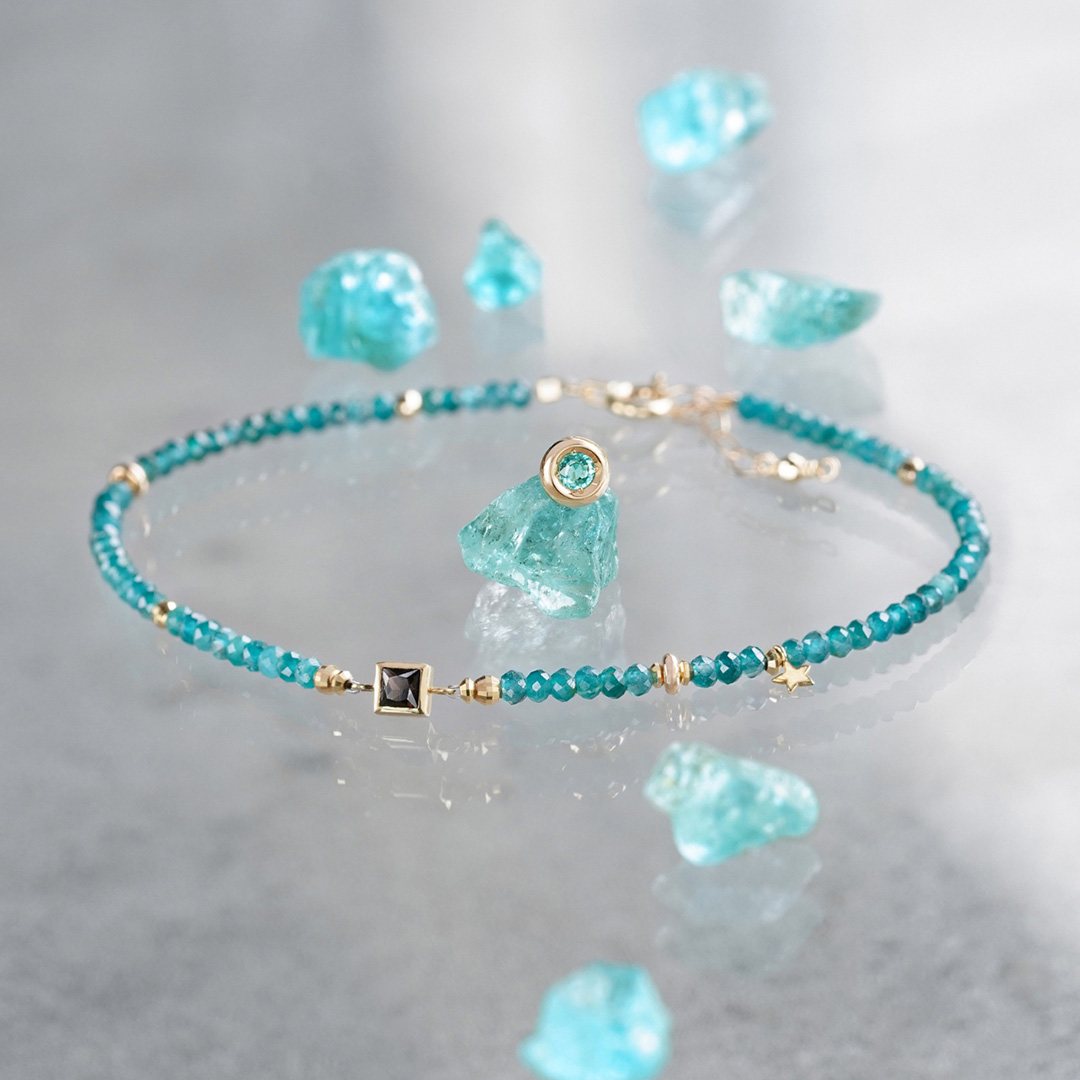 Grandidierite × Morion bracelet /グランディディエライト | Hariqua