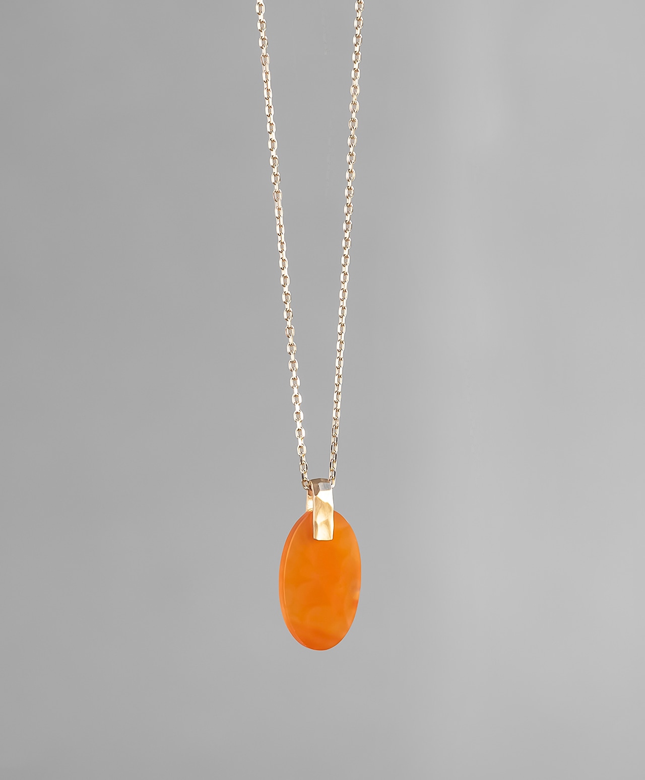 Pirka Orange chalcedony necklace 2.71 /ピリカオレンジカルセドニー
