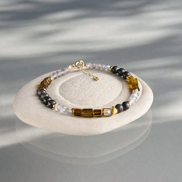 Grandidierite × Morion bracelet /グランディディエライト | Hariqua