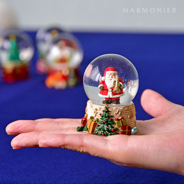 ミニスノードーム/ドラム（サンタ/スノーマン/ツリー）｜クリスマス