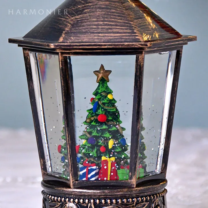 リキッドLEDヘキサゴンランタン/ツリー※電池/USB仕様｜クリスマス雑貨