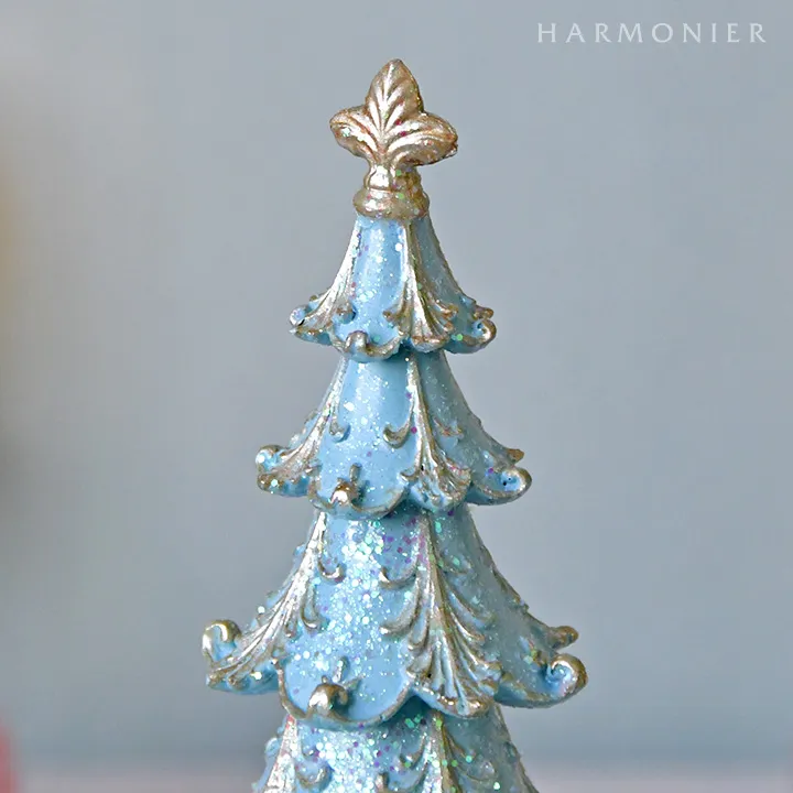 ヴィンテージツリーオブジェ/ブルー30cm｜クリスマス雑貨の通販