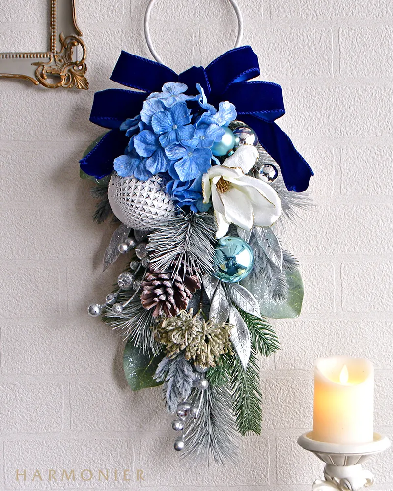 ウインターブルークリスマススワッグ｜クリスマス雑貨の通販