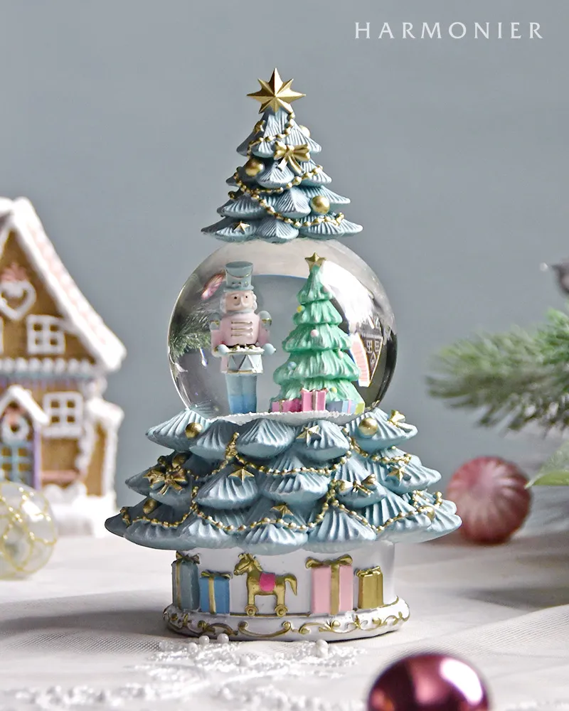 ワンダーラビットティーカップミニスノードーム（レッド/ホワイト