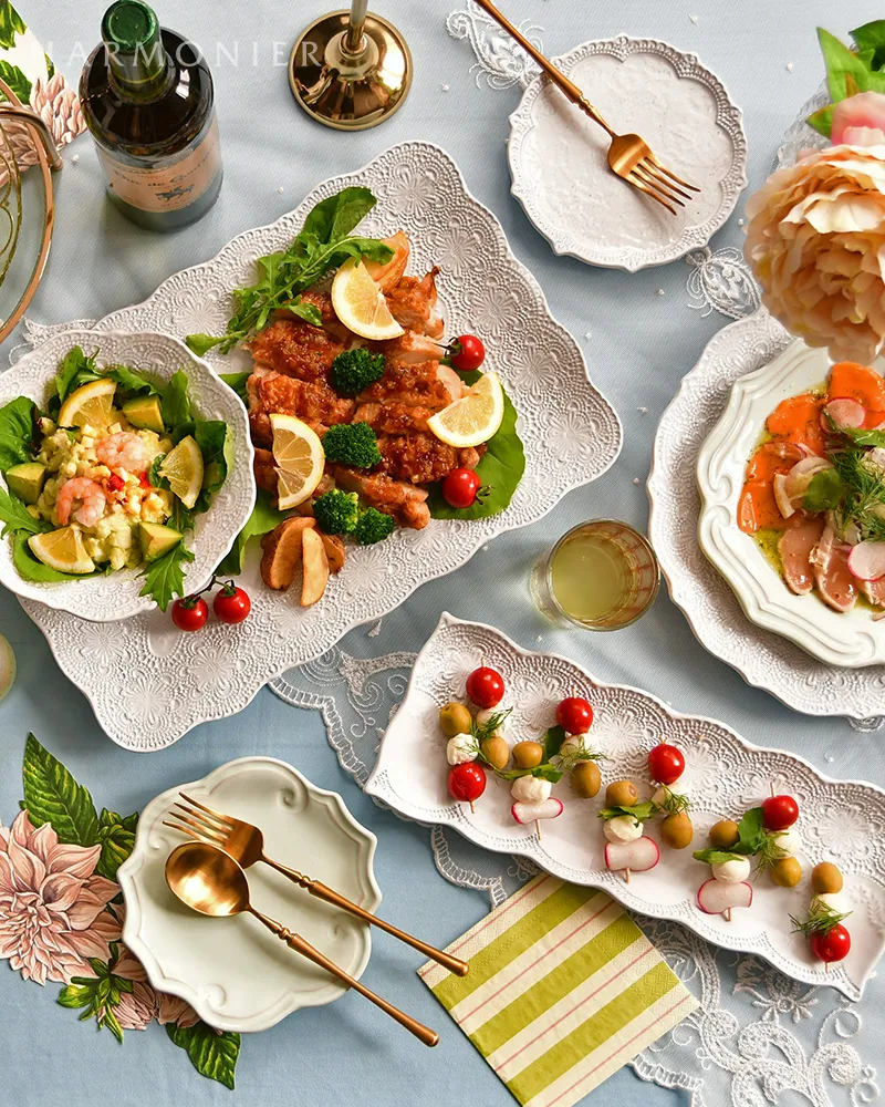 メルレットホワイトプレート16cm/イタリア製｜輸入食器・雑貨の通販